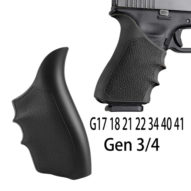 Накладка гумова для пістолетної Рукоятки Gen3,4 G17,18,19,20,21- Clefers Tactical S92 Khaki (5002187) - зображення 2
