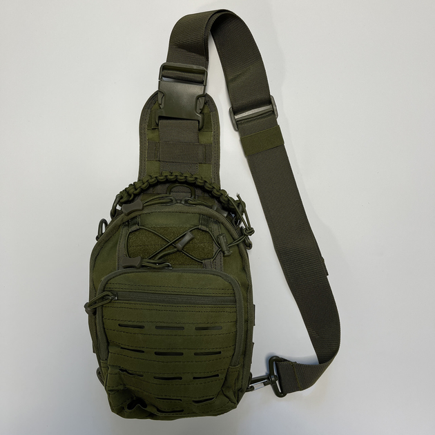 Тактический рюкзак-слинг на 9л олива - изображение 2