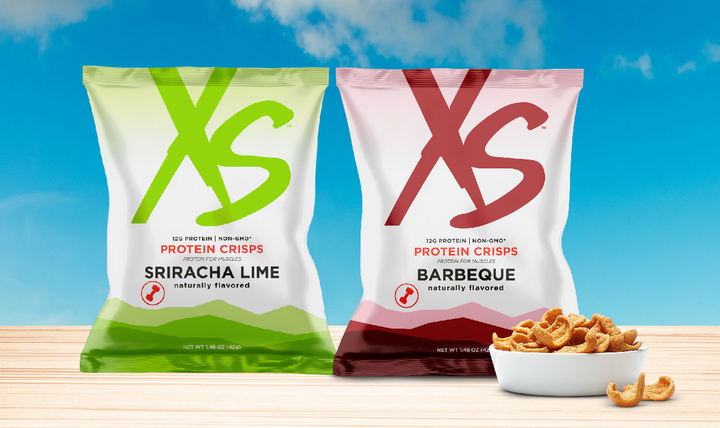 Спортивные протеиновые чипсы Amway XS Protein Crisps 12 пакетов по 42 г Барбекю - изображение 2
