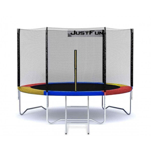 Дитячий батут з сіткою та драбиною • Just Fun 252 см • Multicolor ...