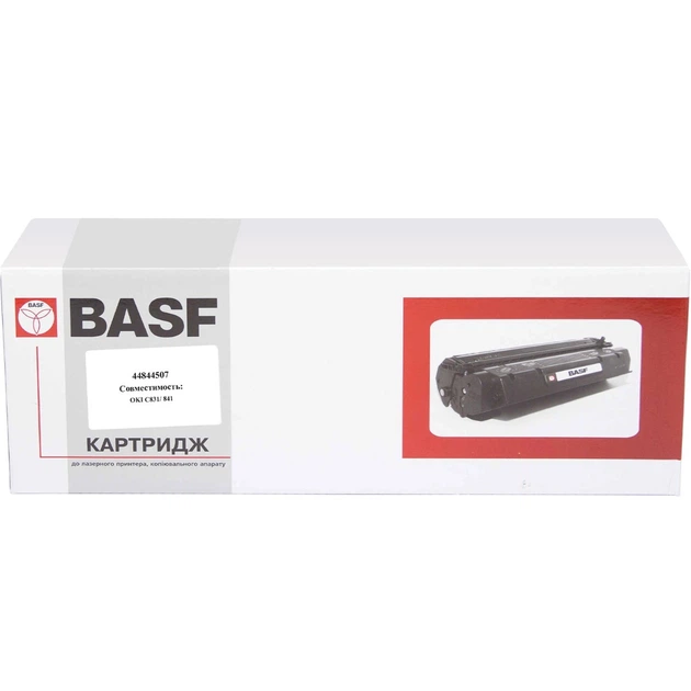 Картридж для OKI C 831 BASF 44&nbsp;844&nbsp;507 Cyan BASF-KT-44844507 - изображение 4