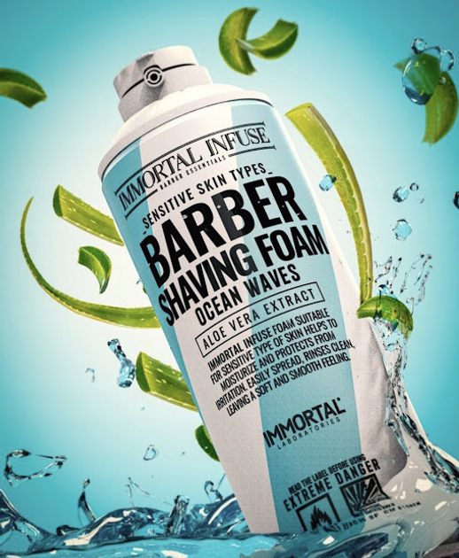 Пенка для бритья IMMORTAL Immortal Infuse Barber морской бриз 500 мл от ...
