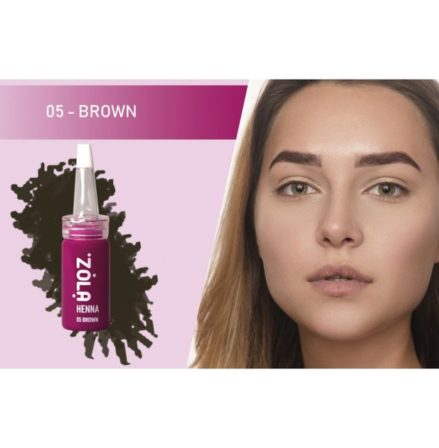 05 Хна профессиональная для бровей Brown Zola 5 г - изображение 3
