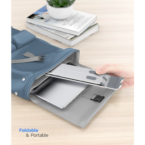 Подставка для ноутбука Nulaxy Aluminum Laptop Portable Stand Silver (C4-01) - изображение 4