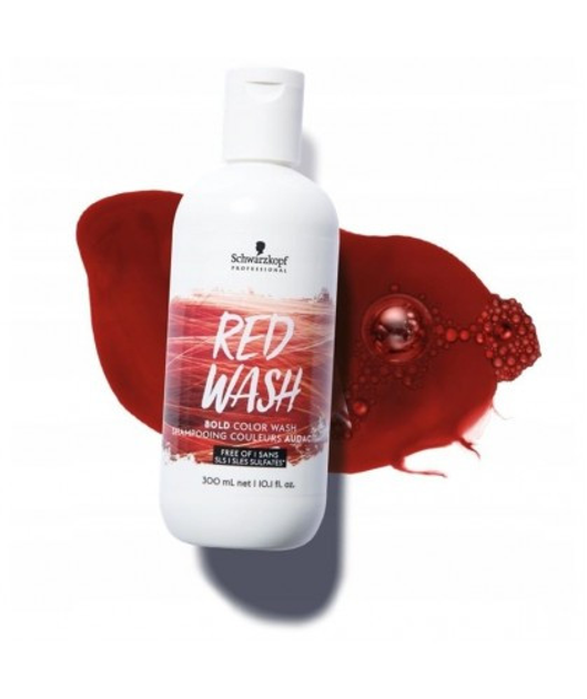 Шампунь пигментированный Schwarzkopf Bold Color Wash Red красный 300 мл ...