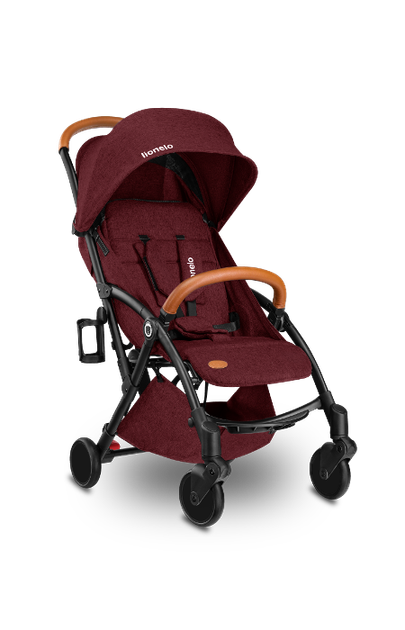 Прогулянкова коляска Lionelo JULIE BLACK/BURGUNDY - Фото 2 Прогулянкова коляска Lionelo JULIE BLACK/BURGUNDY - зображення 2