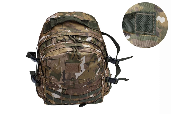 Тактический походный крепкий рюкзак 40 литров цвет Мультикам 161-1 KS - изображение 2