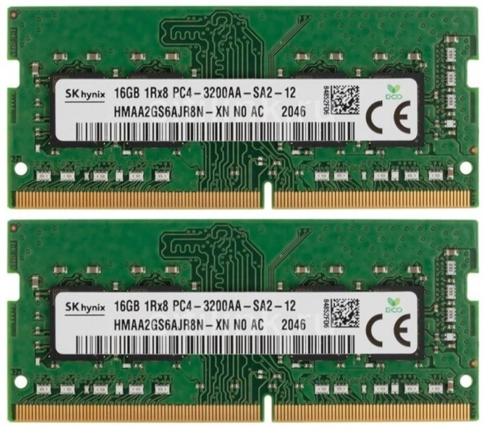 Оперативна пам'ять SK Hynix SODIMM DDR4 32GB (2*16Gb) 3200MHz PC4