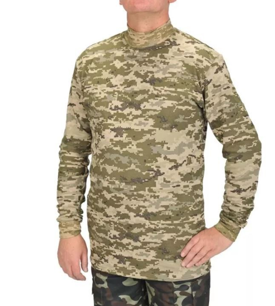 Тактична футболка з довгим рукавом (гольф) CT Український Піксель (100% хб) (CT17-54) - зображення 1