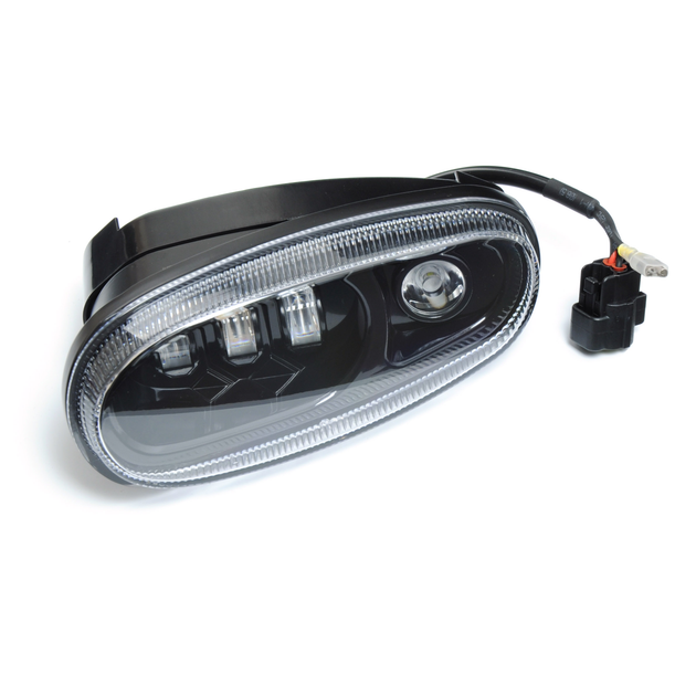 Противотуманные фары Daewoo Lanos 45W+DRL белая металлический корпус Лидер - изображение 2