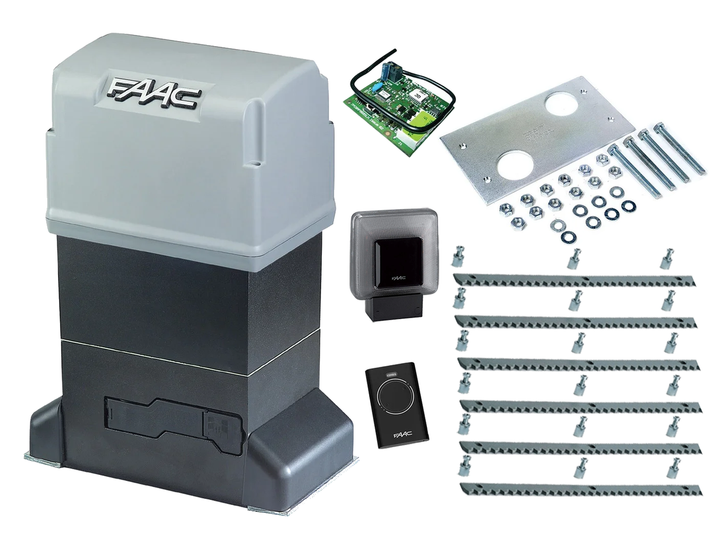 Автоматика для откатных ворот FAAC 844 ER KIT (створка до 1800 кг.) Сигнальная лампа, 1 шт., 6 м - Фото 1 Автоматика для откатных ворот FAAC 844 ER KIT (створка до 1800 кг.) Сигнальная лампа, 1 шт., 6 м - изображение 1