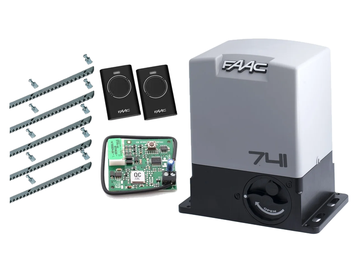 FAAC 741 KIT автоматика для откатных ворот (створка до 900 кг.) Без аксессуаров, 2 шт., 5 м - Фото 1 FAAC 741 KIT автоматика для откатных ворот (створка до 900 кг.) Без аксессуаров, 2 шт., 5 м - изображение 1
