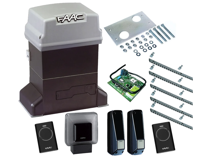 Автоматика для откатных ворот FAAC 746 ER KIT (створка до 600 кг.) Фотоэлементы + лампа, 2 шт., 5 м - Фото 1 Автоматика для откатных ворот FAAC 746 ER KIT (створка до 600 кг.) Фотоэлементы + лампа, 2 шт., 5 м - изображение 1