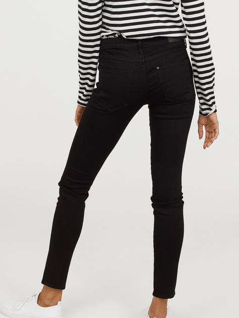 Джинсы Skinny женские H&M 0399087_03 W27L30 Черные (KZ2000001351727 ...