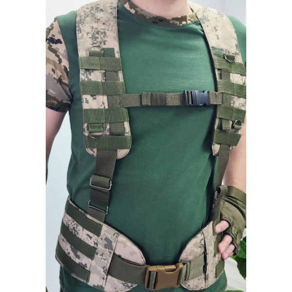 Розвантажувальна тактична ремінно-плечова система Military Pride з плечовими ременями - зображення 2
