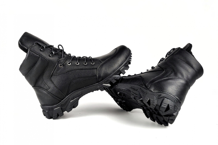 Берці чоловічі ОСІННІ М098 Флотар чорний. Тактичні трекінгові черевики чоловічі. Розмір 46 - зображення 2