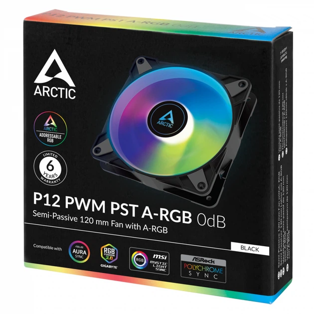 Кулер для корпуса Arctic P12 PWM PST A-RGB (ACFAN00231A) - изображение 4