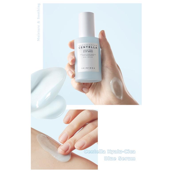 Гіалуронова сироватка SKIN1004 Madagascar Centella Hyalu-Cica Blue Serum зволожуюча з центелою 50 мл - зображення 2