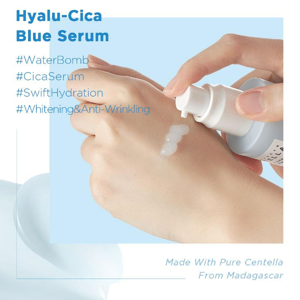 Гіалуронова сироватка SKIN1004 Madagascar Centella Hyalu-Cica Blue Serum зволожуюча з центелою 50 мл - зображення 3