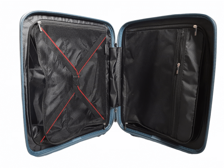 Чемодан маленький Airtex 245 синий 55 см - изображение 6