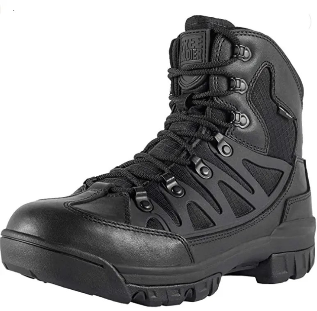 Берцы FREE SOLDIER, чёрные, дышащая, водоотталкивающая, походная обувь, тактические армейские ботинки, военные ботинки р.44 - изображение 1