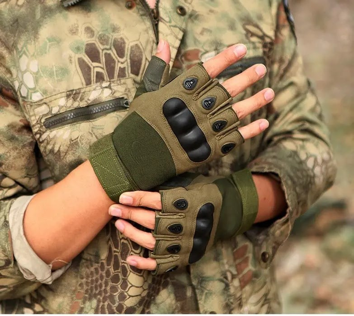Тактичні рукавички Combat Green - зображення 1