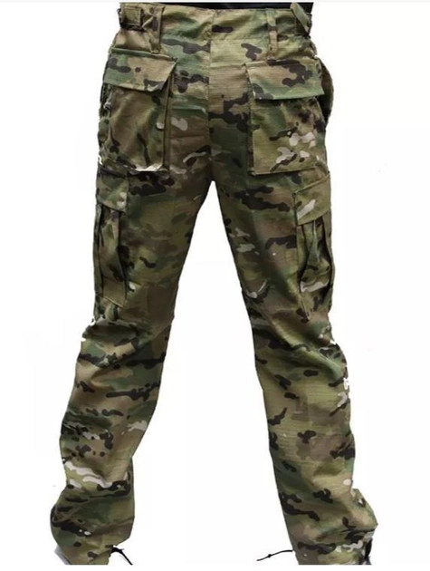 Тактичні військові штани Зигзаг Multicam (тканина полікоттон, Туреччина) (SEAM-MKRS-TR-PC-62) - изображение 2