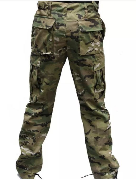 Тактичні військові штани Зигзаг Multicam (тканина полікоттон, Туреччина) (SEAM-MKRS-TR-PC-70) - изображение 2