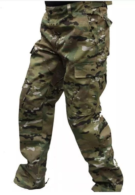 Тактичні військові штани Зигзаг Multicam (тканина полікоттон, Туреччина) (SEAM-MKRS-TR-PC-68) - зображення 1