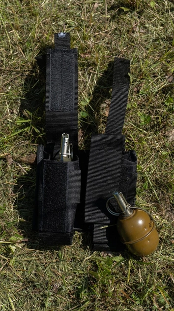 Подсумок гранатный двойной от ТУР черный - изображение 2