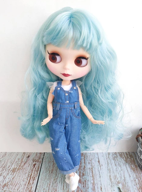 Лялька Блайз TBL XLZ-J з блакитним волоссям, Blythe зріст 30 см