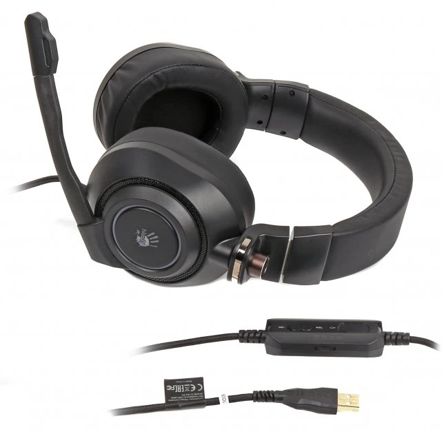 Навушники Bloody G580 Black USB - Фото 5 Навушники Bloody G580 Black USB - зображення 5