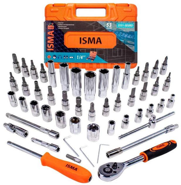 Набор инструментов Isma 53 предмета (IS-2531-5 EURO) - изображение 2