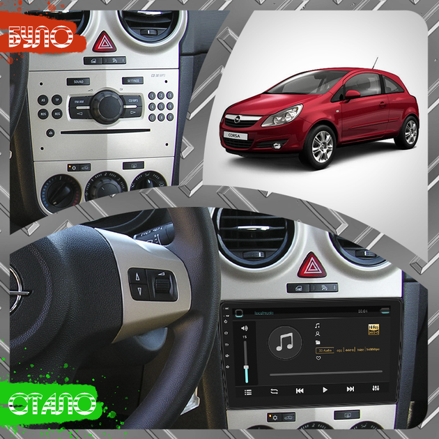 Штатная магнитола Lesko для Opel Corsa D 2006-2010 экран 9" 4/32Gb 4G Wi-Fi GPS Top Опель Корса - изображение 3