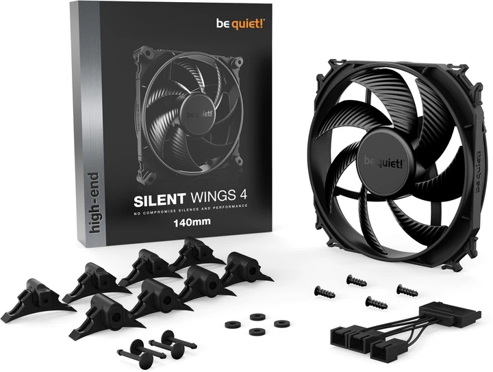Chłodzenie be quiet! Silent Wings 4 140 mm Black (4260052188873) - obraz 5