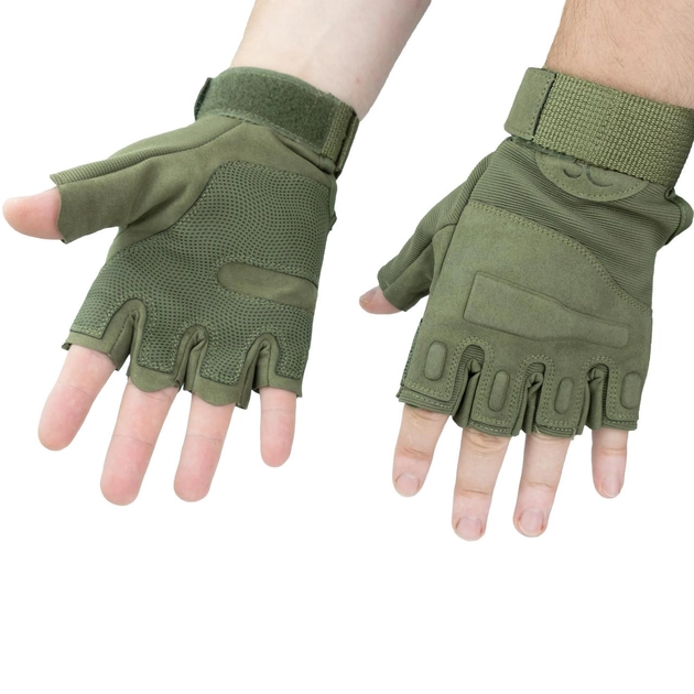 Легкі Тактические Перчатки Без Пальцев Перчатки С Открытыми Пальцами Розмір М - зображення 2