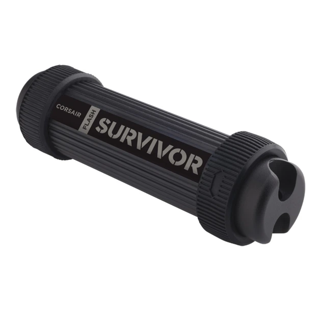 Флеш-накопичувач USB3.0 16GB Corsair Flash Survivor Stealth military-style aluminum waterproof 200m Grey (CMFSS3B-16GB) - зображення 2