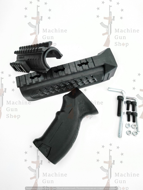 Цевье и Ручка пистолетная черная для АК и модификаций (0021) - изображение 1