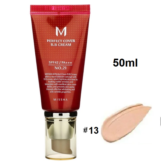 BB крем с идеальным покрытием Missha M Perfect Cover BB Cream SPF42/PA++ №13 50ml - Фото 1 BB крем с идеальным покрытием Missha M Perfect Cover BB Cream SPF42/PA++ №13 50ml - изображение 1