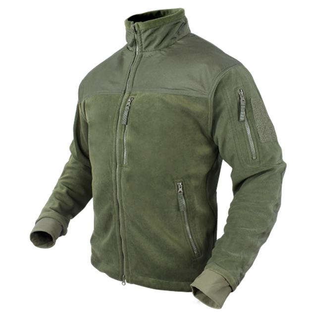 Флісовий тактичний светр Condor ALPHA Mirco Fleece Jacket 601 Large, Олива (Olive) - зображення 1