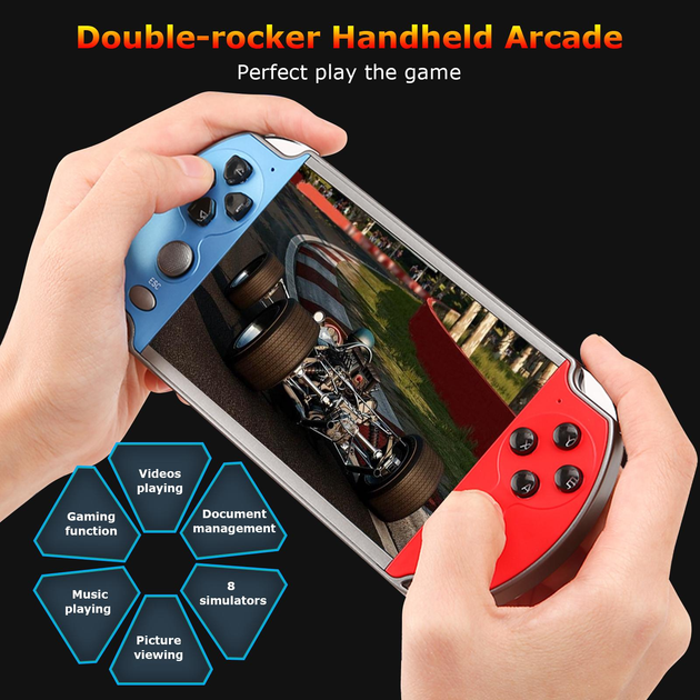 Приставка портативная игровая консоль Puls PSP X-7-Camera 20000 игр 8gb-5.1" с камерой, ТВ выход, с картой microSD 32Гб в комплекте - изображение 7