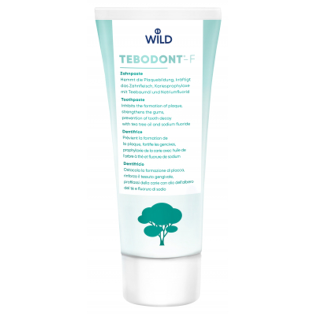 Зубная паста Dr. Wild Tebodont-F с маслом чайного дерева и фторидом 75 мл (7611841701068) - изображение 1