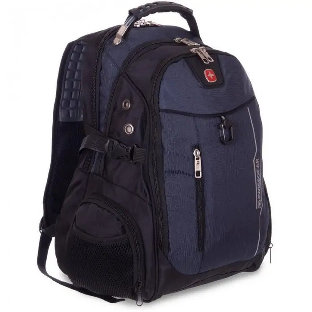 Рюкзак туристичний 7608 на 35л Синій, похідний рюкзак для подорожей з чохлом (VS7005300-1) - изображение 1