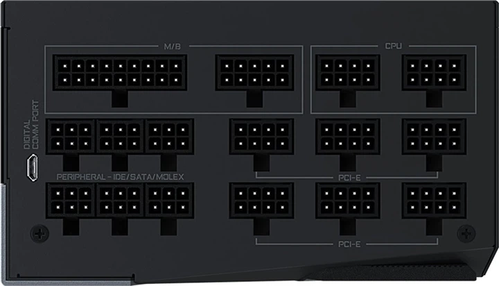 Zasilacz Gigabyte Aorus P1200W 80+ Platinum Modular (GP-AP1200PM) - Zdjęcie 7 Zasilacz Gigabyte Aorus P1200W 80+ Platinum Modular (GP-AP1200PM) - obraz 7