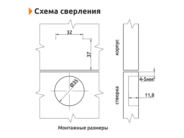 Петля LS Рогова 25°+90° Slide-on меблева металева - зображення 3