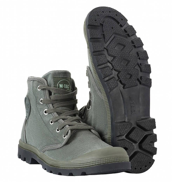 Кеды ботинки обувь армейская для ВСУ M-Tac оливковый 40 - изображение 1