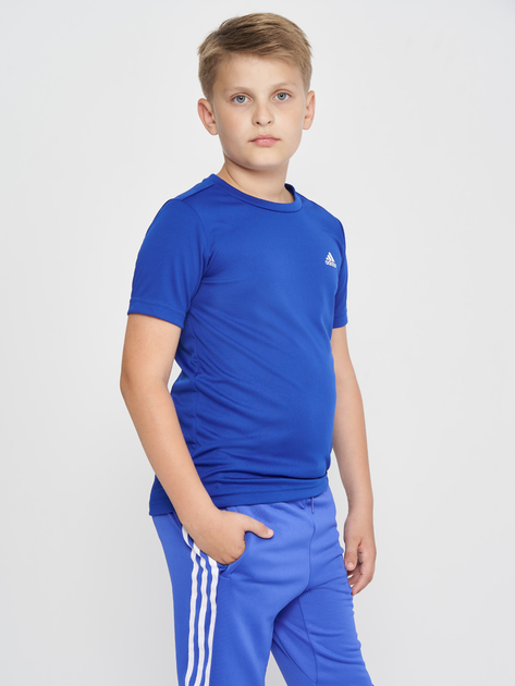 Детская футболка для мальчика Adidas B Sl T HE9325 116-122 см Royblu ...