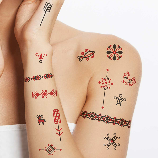 Временные татуировки на руку