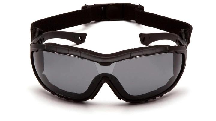 Тактичні окуляри балістичні Pyramex V3T Anti-Fog, чорні - зображення 2
