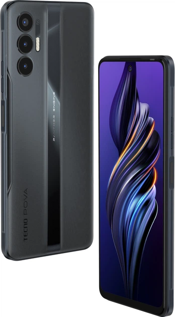 Мобильный телефон Tecno POVA 3 (LF7n) 6/128Gb NFC Eco Black